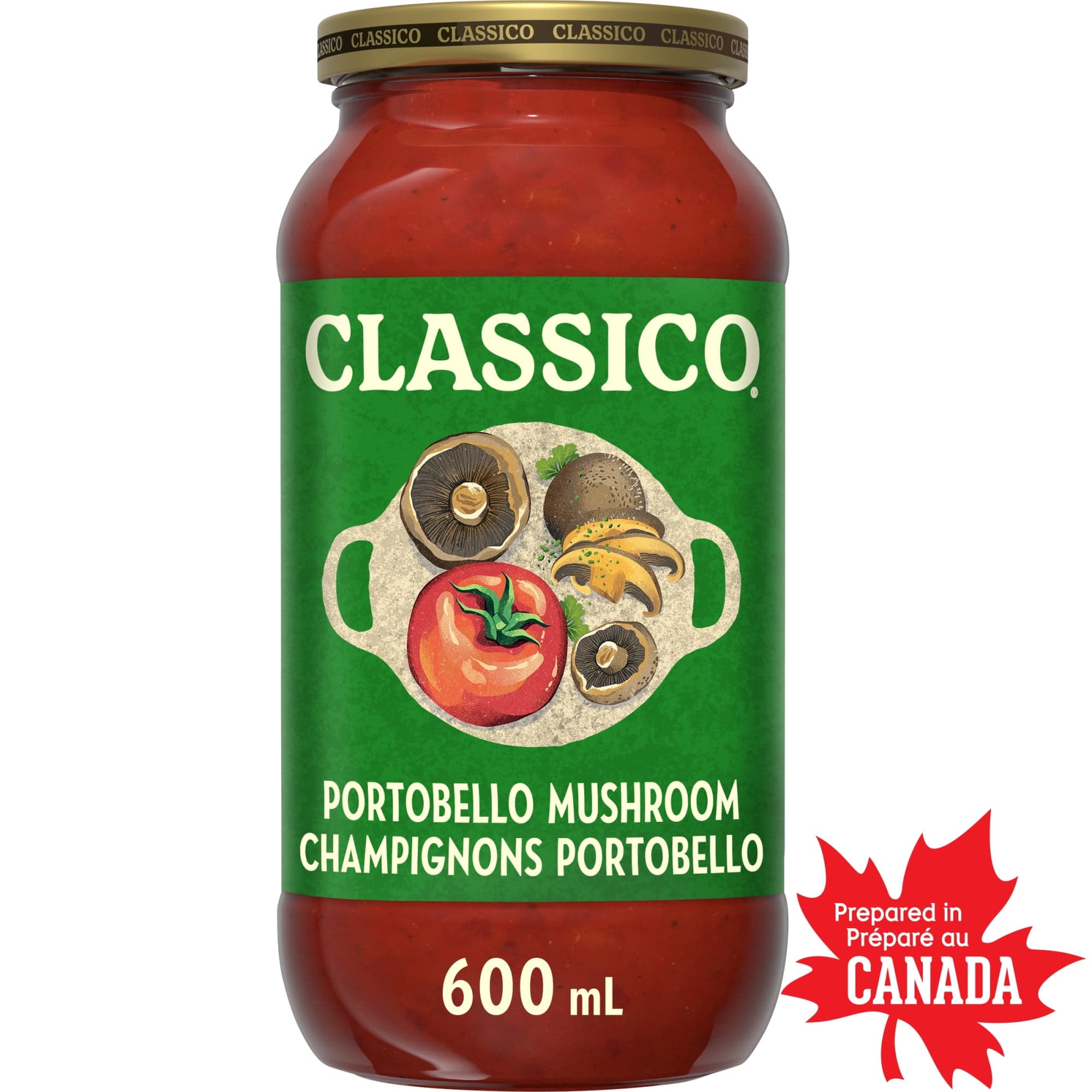 Classico Sauce pour pâtes champignons portobello 600 ml