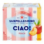 Peach Flavoured Carbonated Spring Water