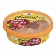 Hummus avec poivrons rouges rôtis