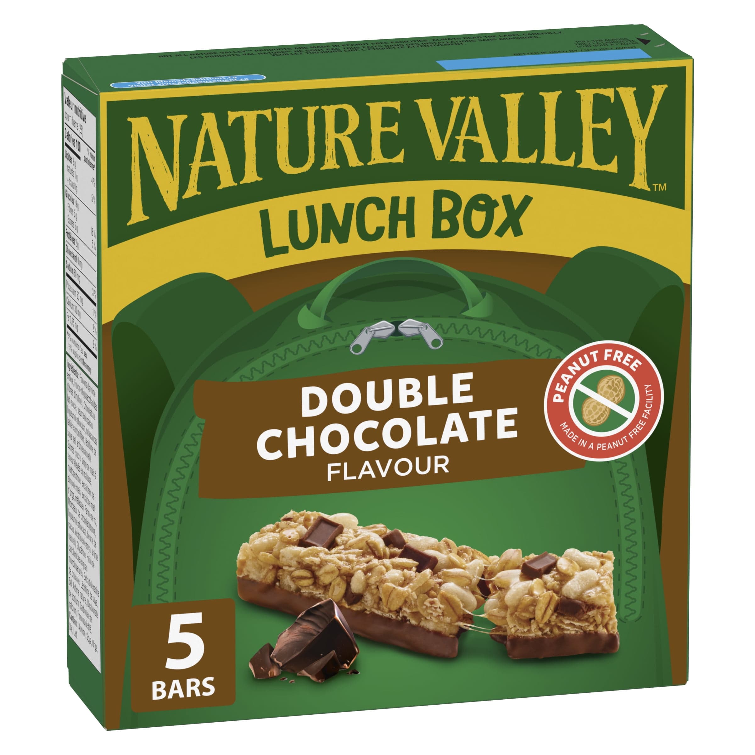 Nature Valley Lunchbox Granola Bars, Double Chocolate, Kids Snacks, 5 bars