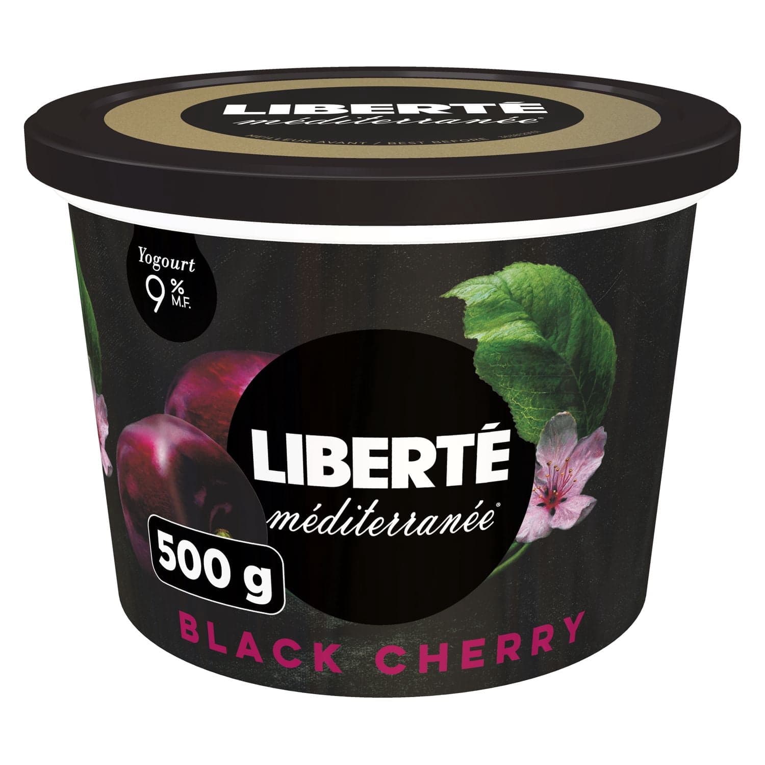 Liberté Yogourt Méditerranée 9 % cerise noire 4 x 100 g 4
