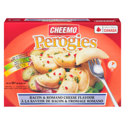 Perogies, Bacon and Romano Cheese Flavour