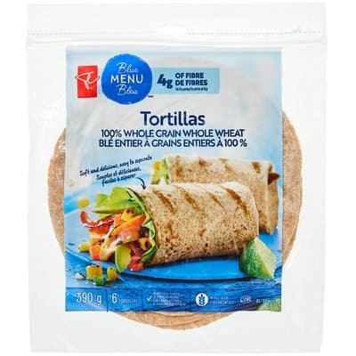 100% Whole Grain Tortillas