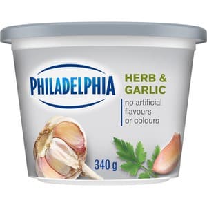 Philadelphia Cream Cheese Product Herb And Garlic 340 g