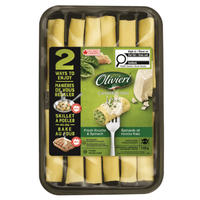Olivieri Cannelloni aux épinards et ricotta frais 540 g
