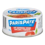 Pâté au jambon, veau, bacon et tomate