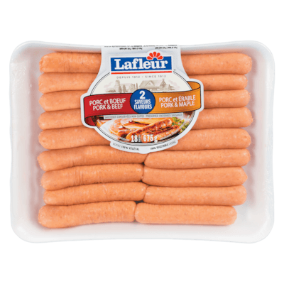 Lafleur Saucisses porc & boeuf et érable 675 g