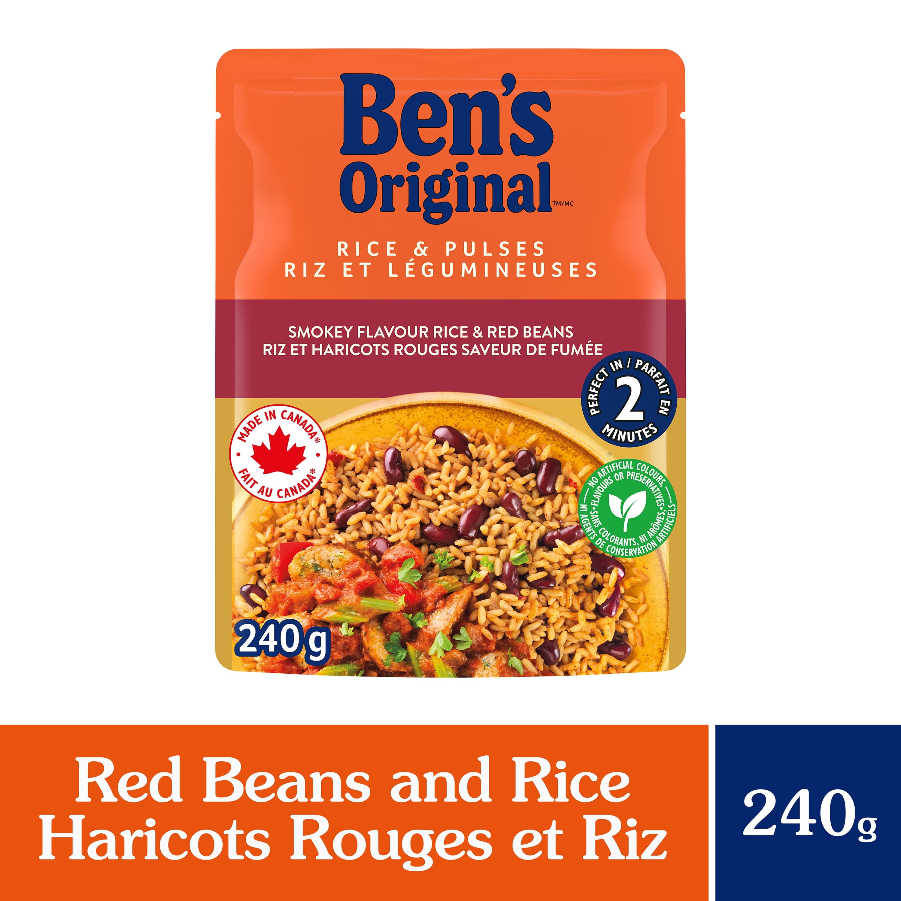 BEN'S ORIGINAL Rice & Pulses Red Beans & Rice Side Dish, 240g Pouch