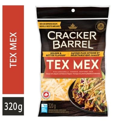Cracker Barrel Fromage râpé tex mex 320 g