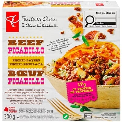 Beef Picadillo Enchil-Layers Saucy Tortilla Entrée