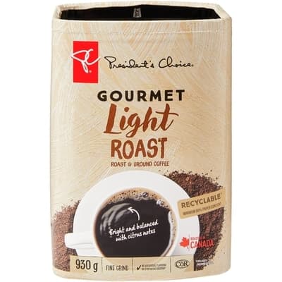 Gourmet Light Roast Ground Coffee