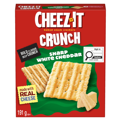 Crunch, Sharp White Cheddar, Baked Snack Crackers