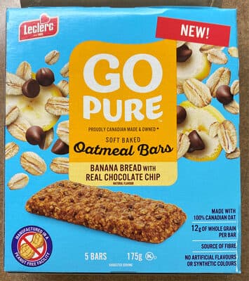 Barre Gruau pain aux bananes et chocolat
