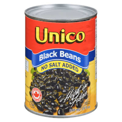 Black Beans, No Salt Added