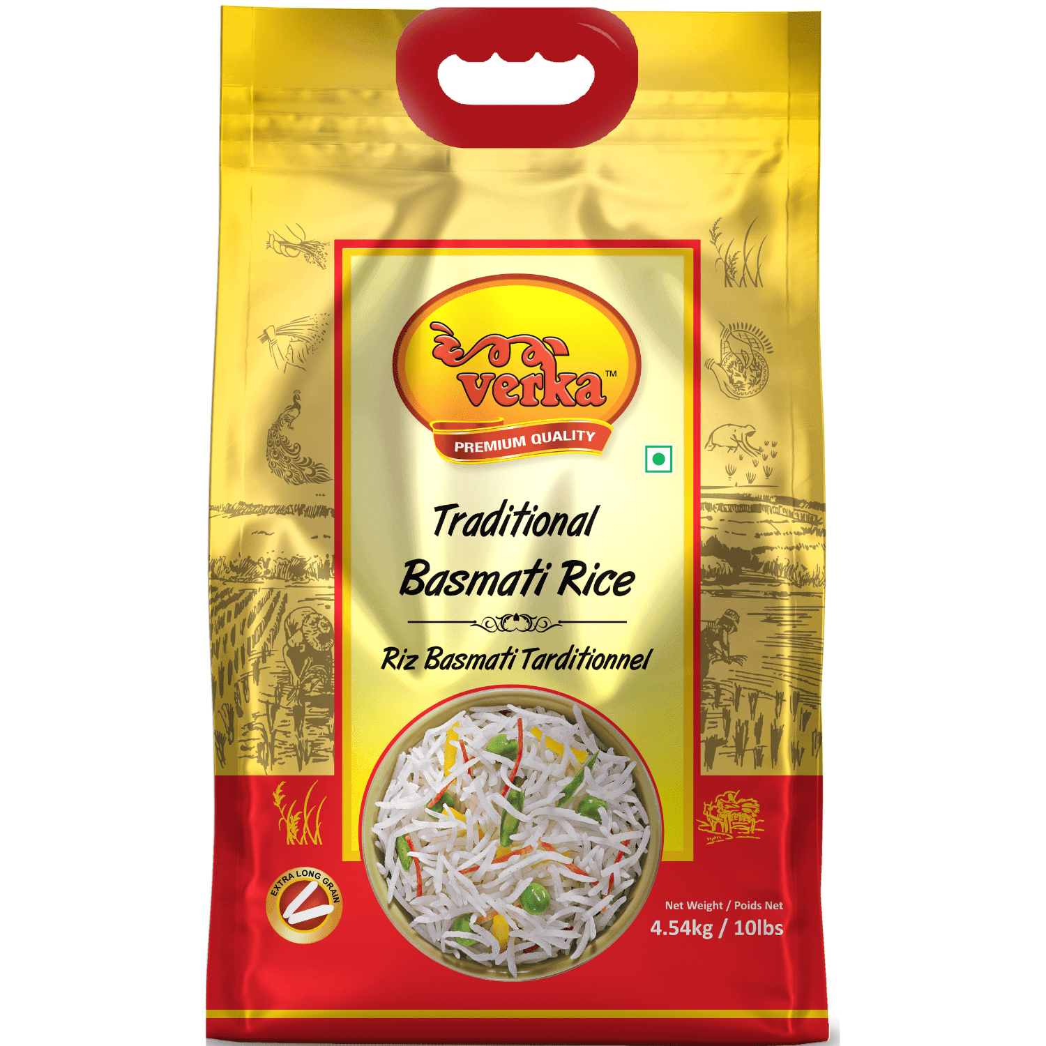 Verka Traditional Basmati Rice, 10lbs