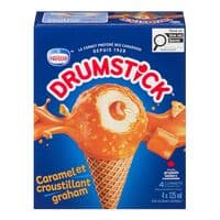 Drumstick Cornets de dessert glacé au caramel et au graham