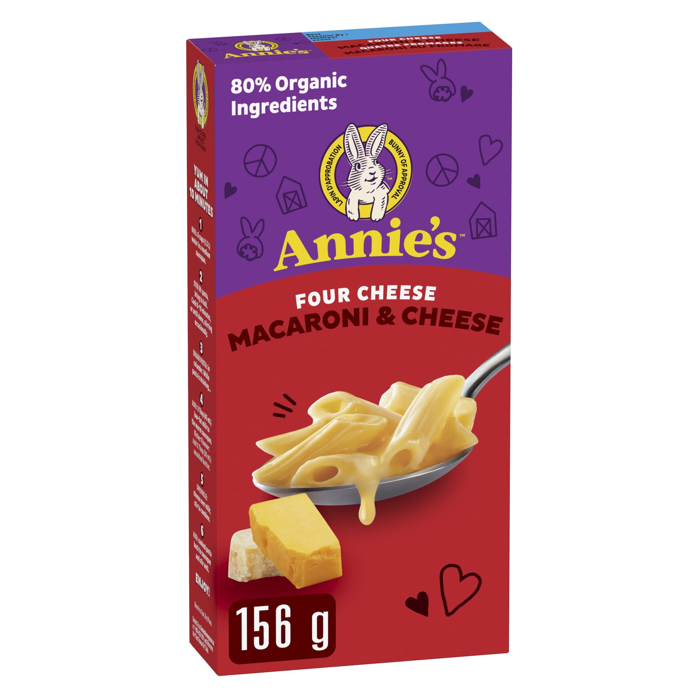 AH 80ORG MAC CHS FOUR CHEESE