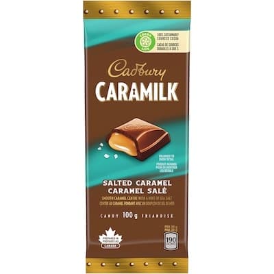 CARAMILK Salted Caramel, Chocolatey Candy Bars, 100% sustainably sourced cocoa