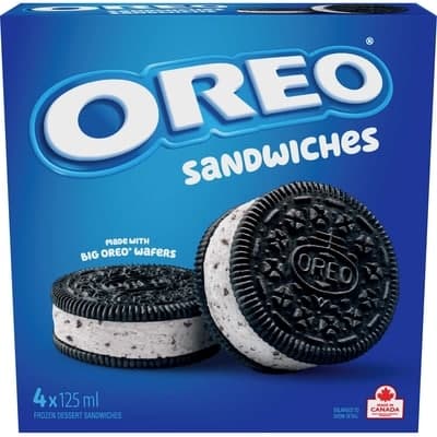 Christie Oreo Frozen Dessert Sandwiches