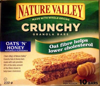 Barres granola avoine et miel