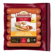 Saucisses fumées et entièrement cuites au fromage cheddar