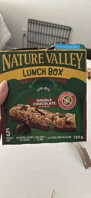 Barres Granola Boîte à Lunch Saveur de Double Chocolat