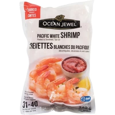 Frozen Cooked Pacific White Shrimp