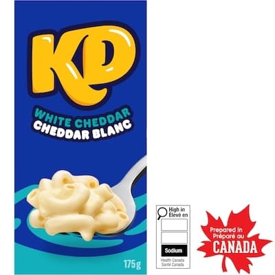 Kraft Dinner Macaroni et fromage cheddar blanc 175 g