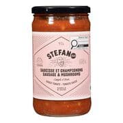 Stefano Faita Sauce tomate pour pâtes saucisse et champignons 635 ml