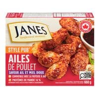 Style Pub Ailes de poulet avec sauce à l'ail et au miel surgelées