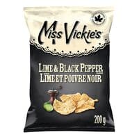 Miss Vickie's Croustilles cuites à la marmite à la lime et au poivre noir