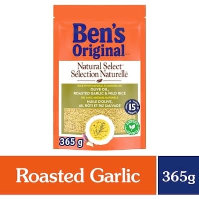 NATURAL SELECT Roasted Olive Oil, Roasted Garlic Flavour & Wild Rice