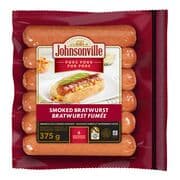 Saucisses bradwurst fumées et entièrement cuites